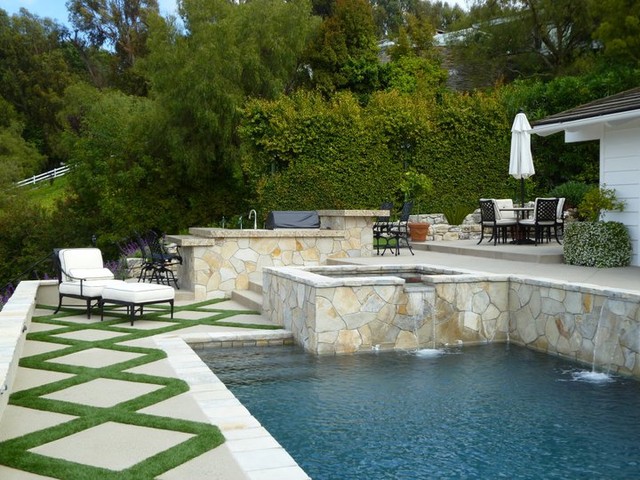 diseño de jardines con piscina
